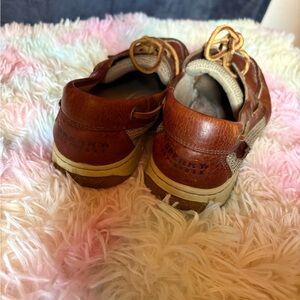 Sperry Kids Tan and Brown Sneakers